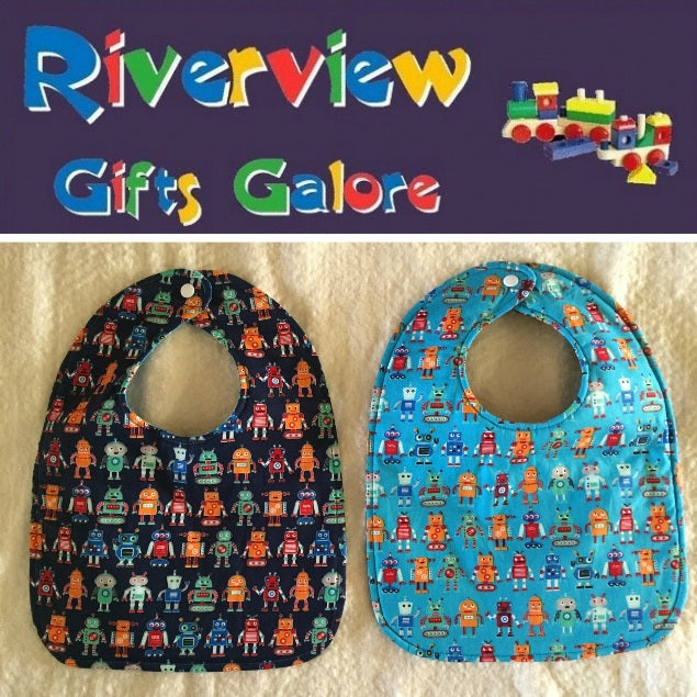 Reversible Bib - Robots
