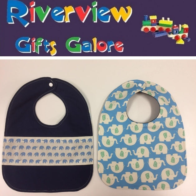 Reversible Bib - Elephants