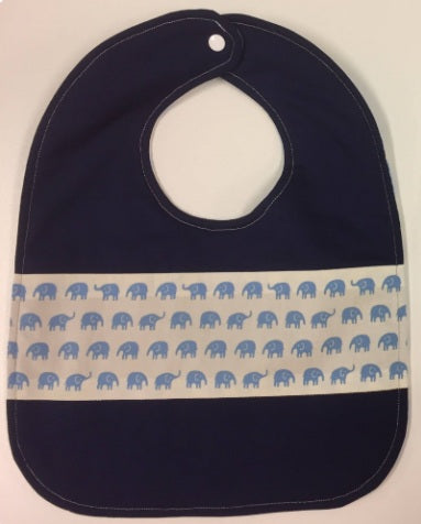 Reversible Bib - Elephants