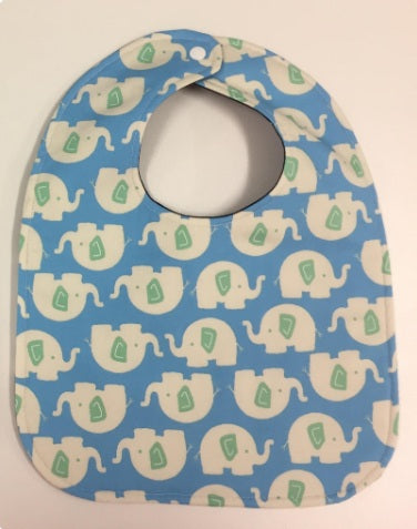 Reversible Bib - Elephants