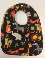 Reversible Bib - Jungle / Monkeys