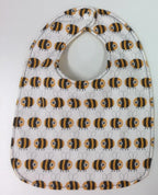Reversible Bib - Yellow Bee/White Bee