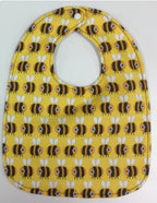 Reversible Bib - Yellow Bee/White Bee