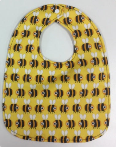 Reversible Bib - Yellow Bee/Blue Ladybird