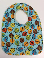 Reversible Bib - Yellow Bee/Blue Ladybird