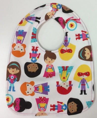 Reversible Bib - Super Kids