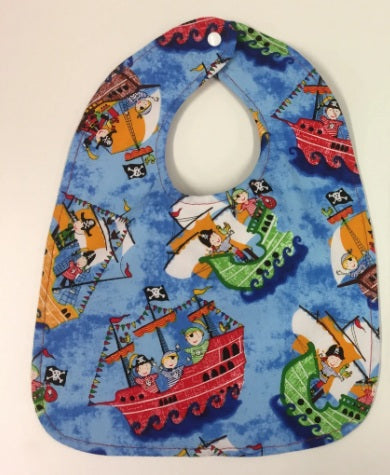 Reversible Bib - Pirates