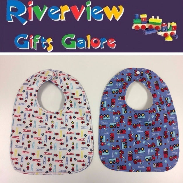 Reversible Bib - Fire Engines