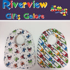 Reversible Bib - Race Cars / Beep Cars