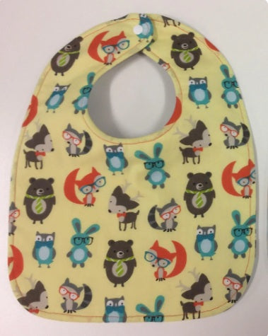 Reversible Bib - Woodland Cuteness