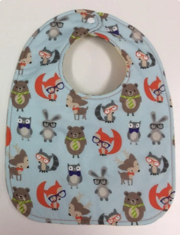 Reversible Bib - Woodland Cuteness