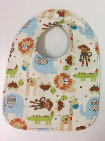 Reversible Bib - Savannah Animals