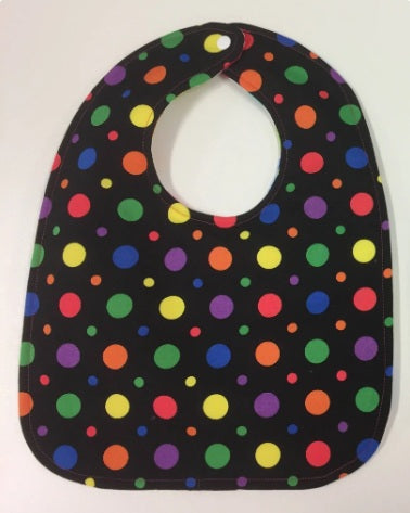 Reversible Bib - Elephants / Spots