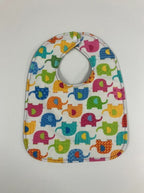 Reversible Bib - Elephants / Spots