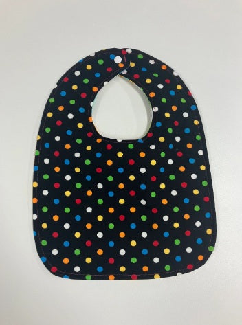 Reversible Bib - Elephants / Spots