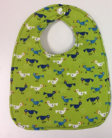 Reversible Bib - Frogs / Birds