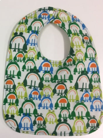 Reversible Bib - Frogs / Birds