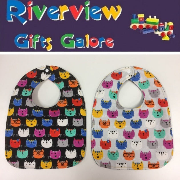 Reversible Bib - Cats