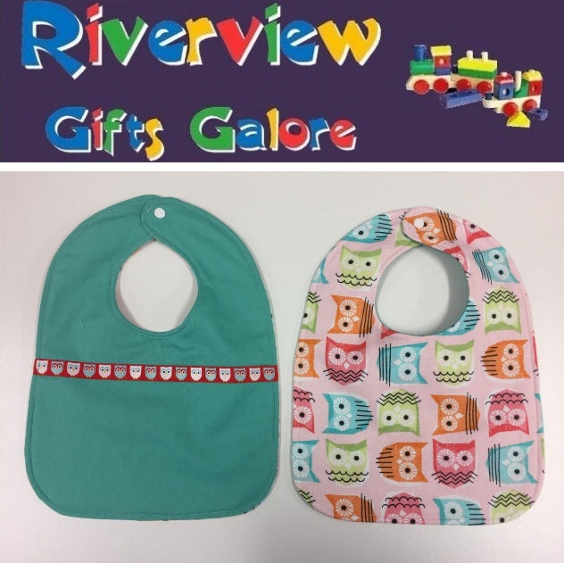 Reversible Bib - Owls