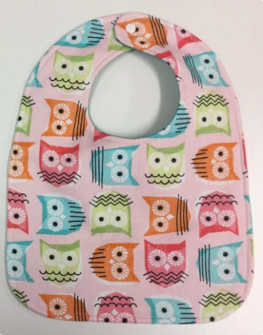 Reversible Bib - Owls