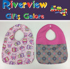 Reversible Bib - Owls