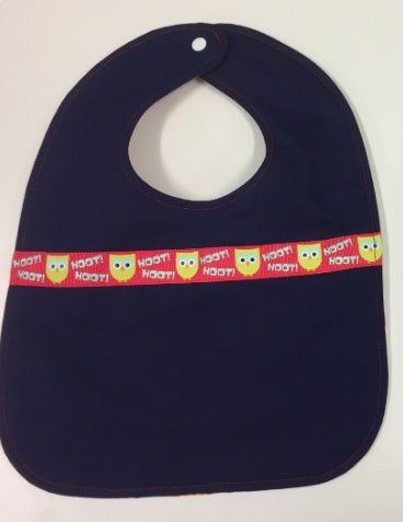 Reversible Bib - Owls