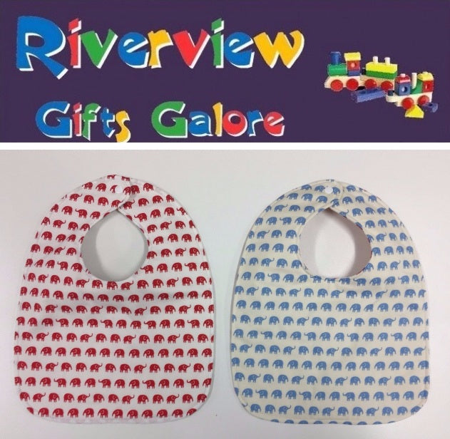 Reversible Bib - Elephants