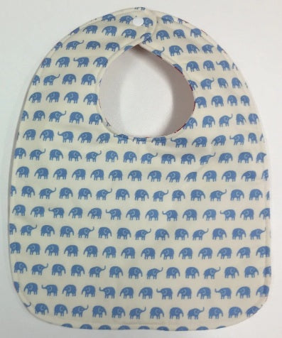 Reversible Bib - Elephants
