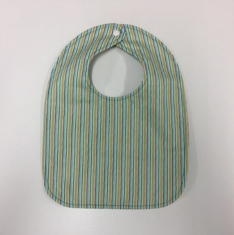 Reversible Bib - Elephants / Stripes
