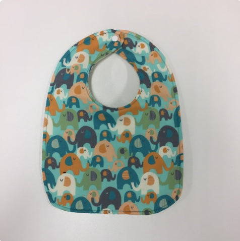Reversible Bib - Elephants