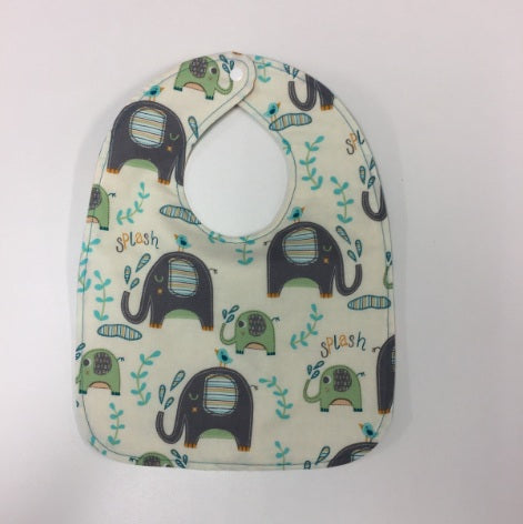 Reversible Bib - Elephants