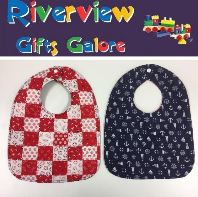 Reversible Bib - Nautical