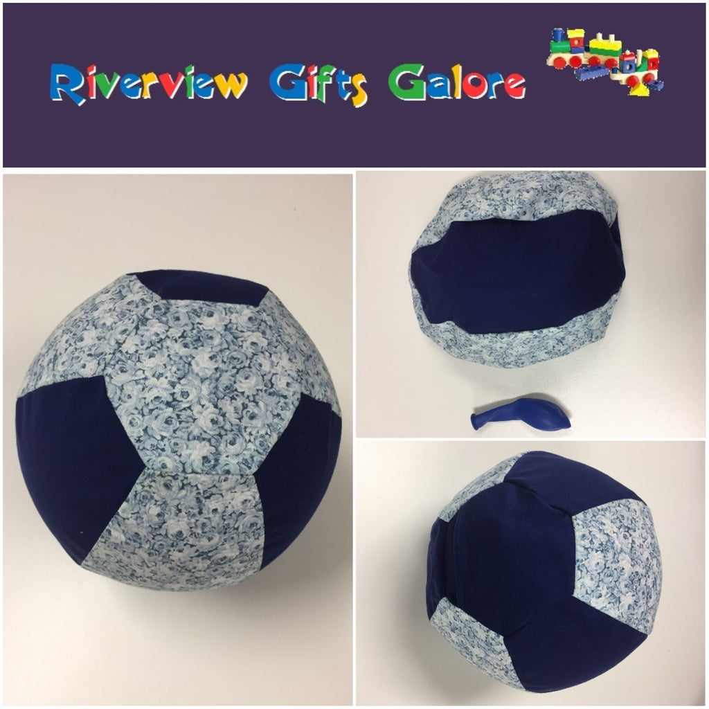 Balloon Ball Cover - Blue Floral