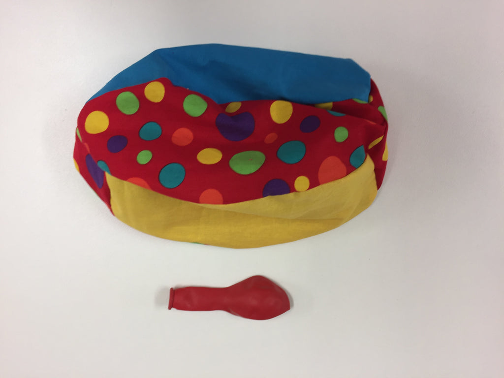 Balloon Ball Cover - Red with Colourful Dots
