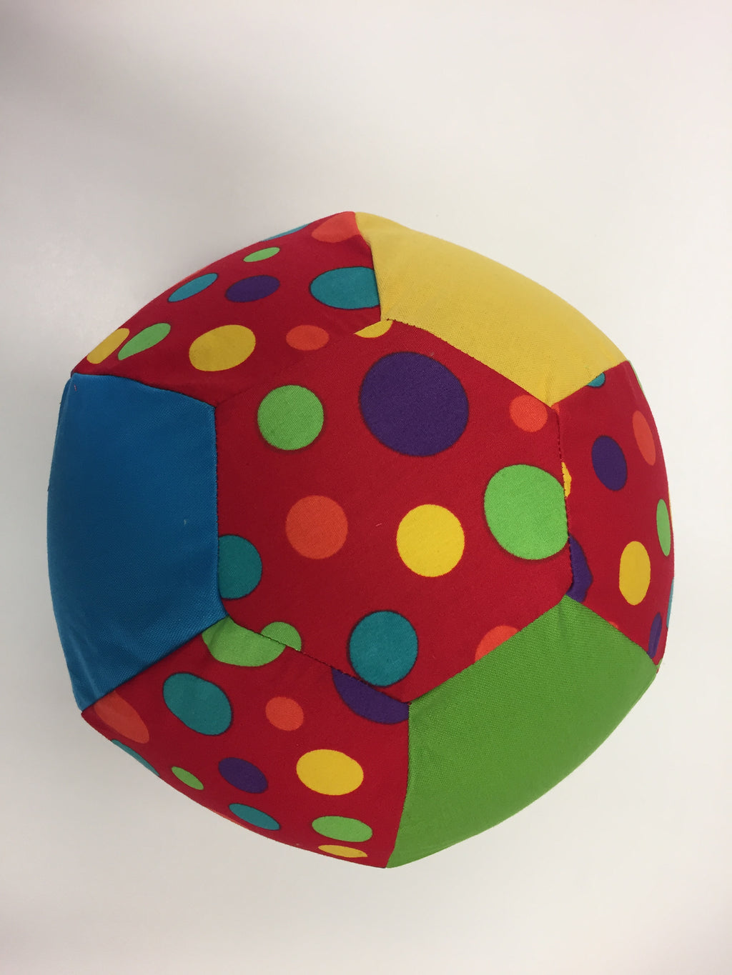 Balloon Ball Cover - Red with Colourful Dots