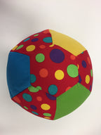 Balloon Ball Cover - Red with Colourful Dots