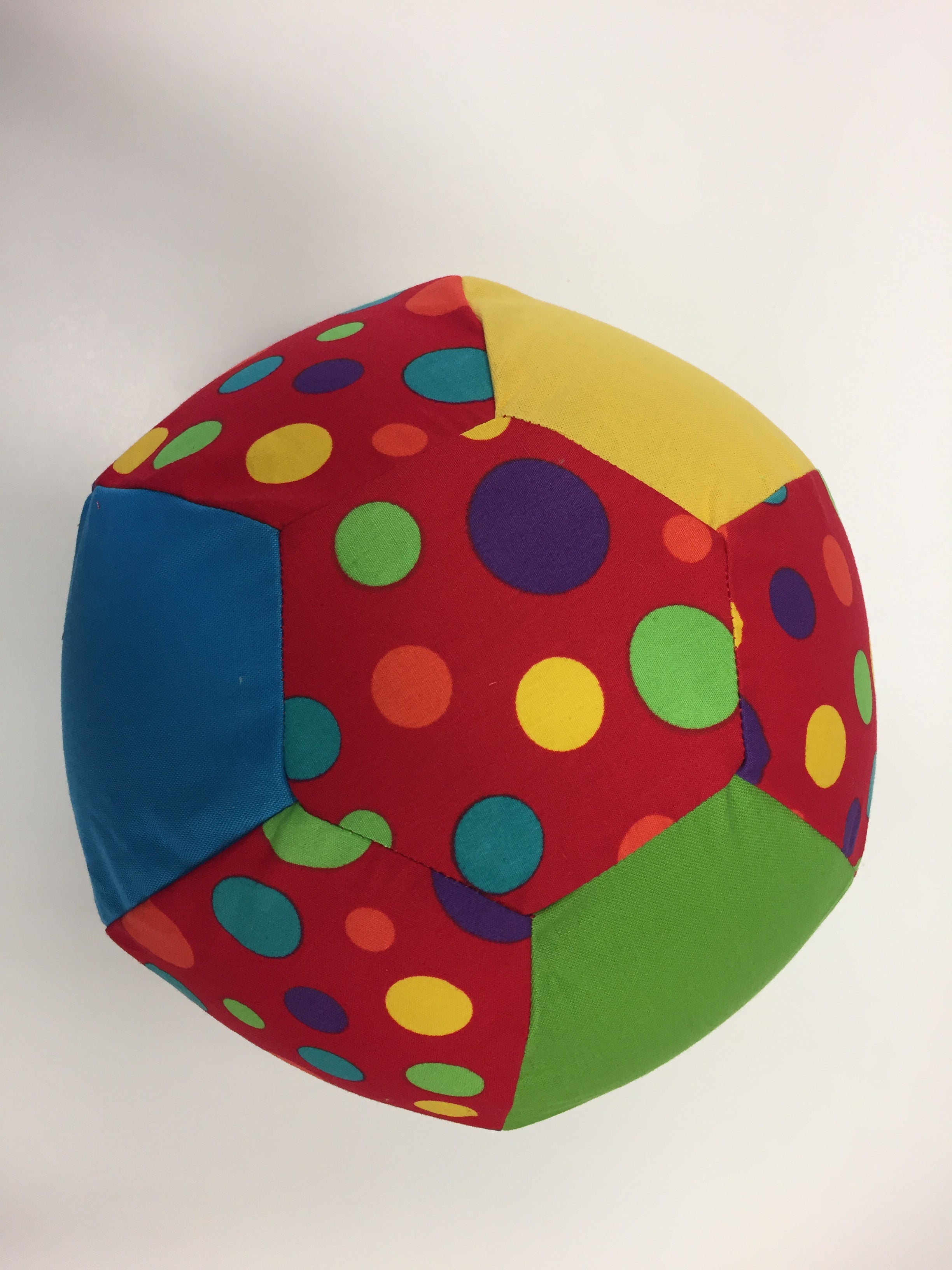 Balloon Ball Cover - Red with Colourful Dots