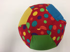 Balloon Ball Cover - Red with Colourful Dots