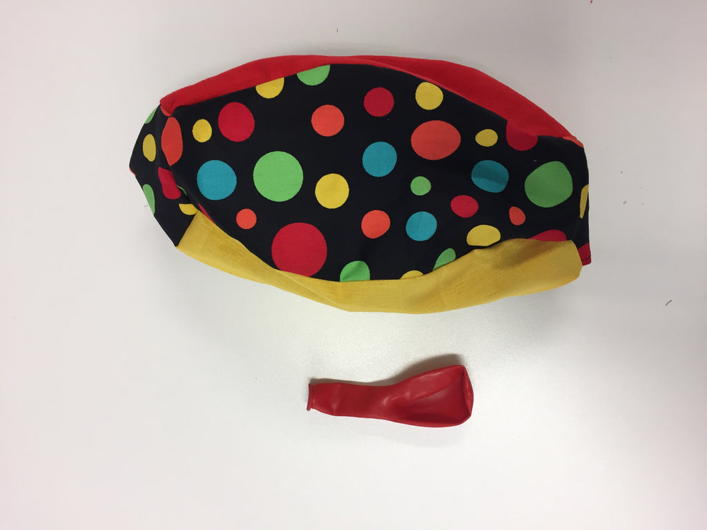 Balloon Ball Cover - Black with Colourful Dots