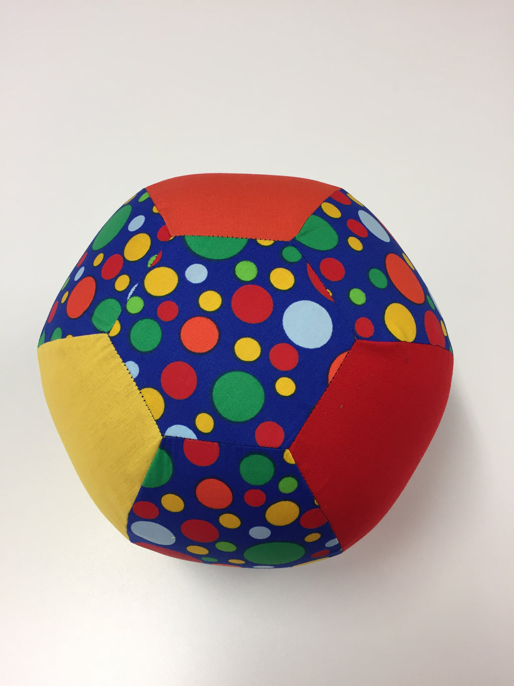 Balloon Ball Cover - Blue with Colourful Dots
