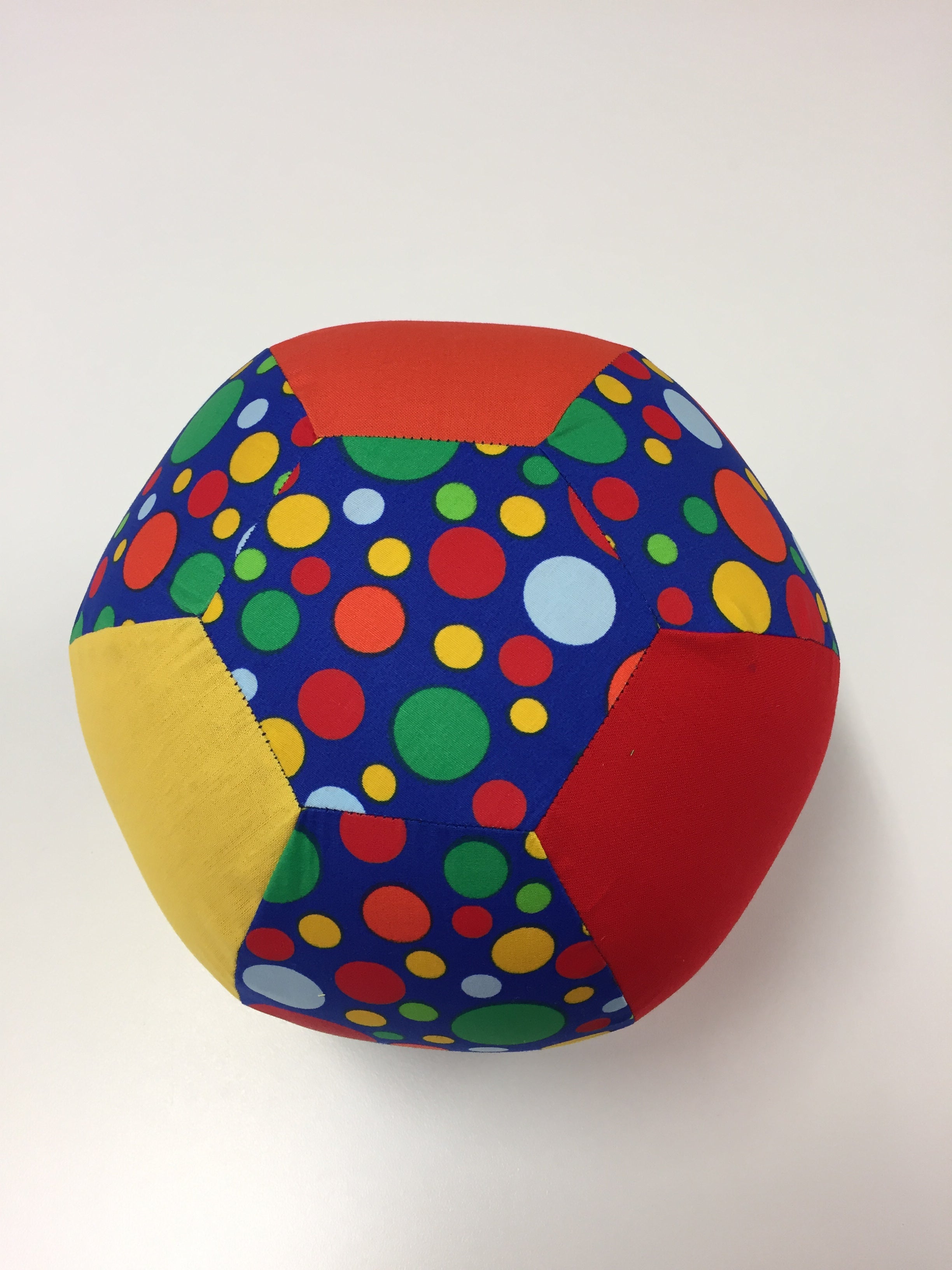 Balloon Ball Cover - Blue with Colourful Dots