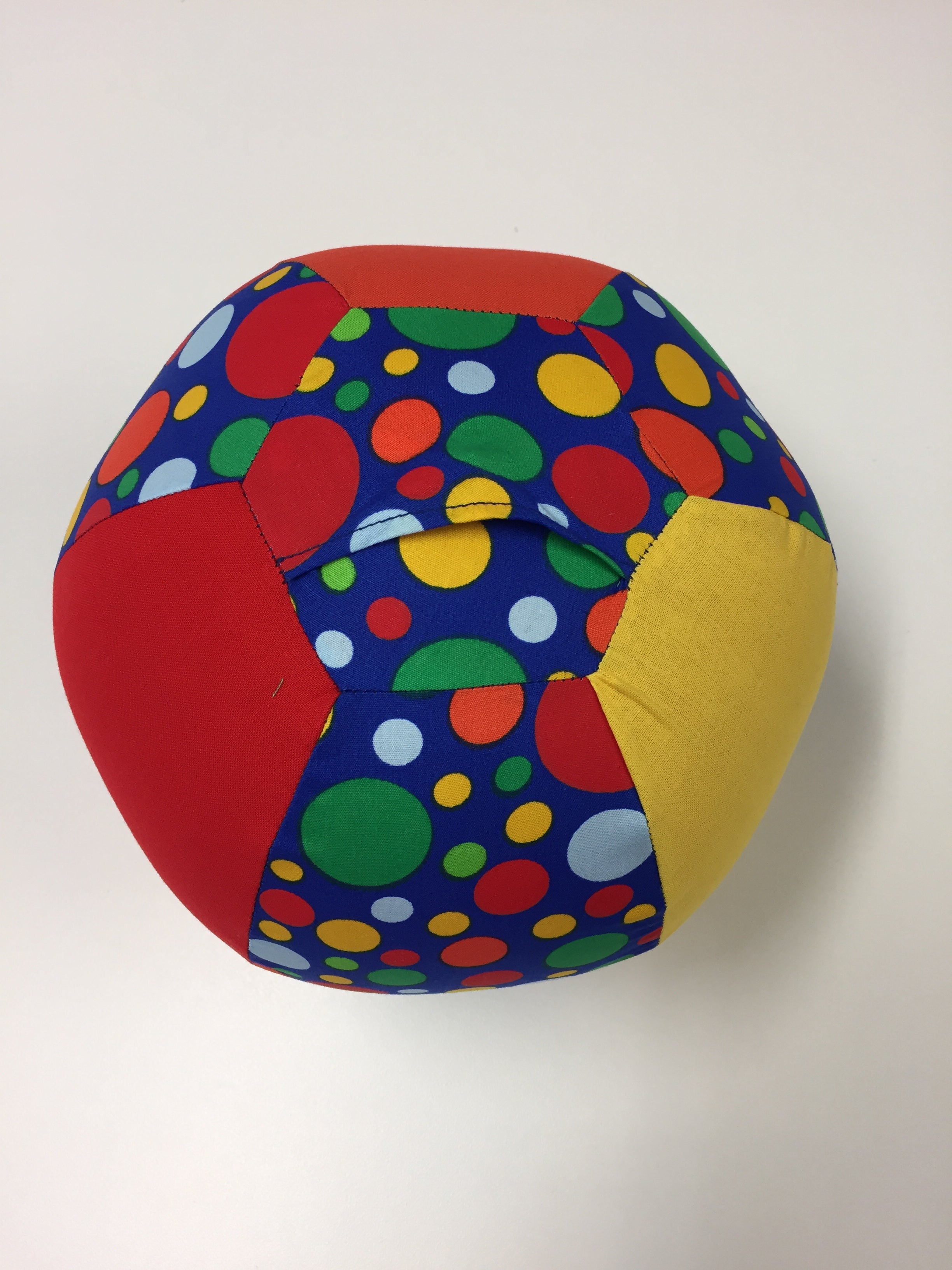 Balloon Ball Cover - Blue with Colourful Dots