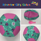 Balloon Ball Cover - Green Flowers / Pink