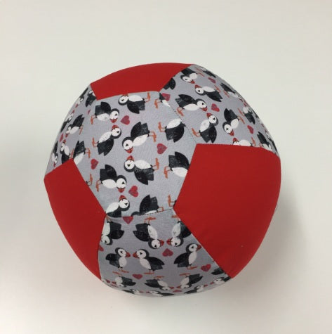 Balloon Ball Cover - Puffin on Grey
