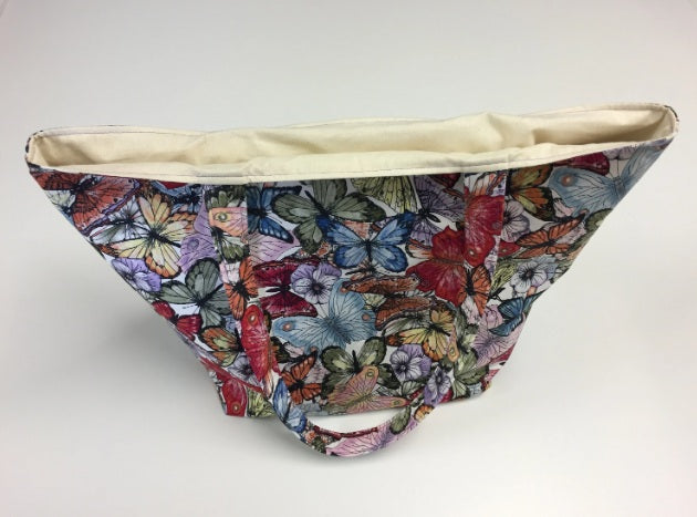 Large Tote Bag – Pastel Butterfly