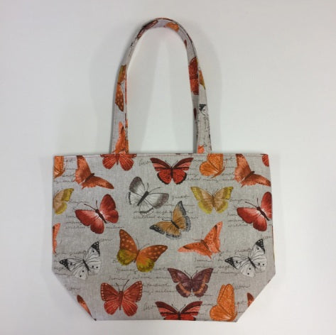 Large Tote Bag – Orange Butterfly