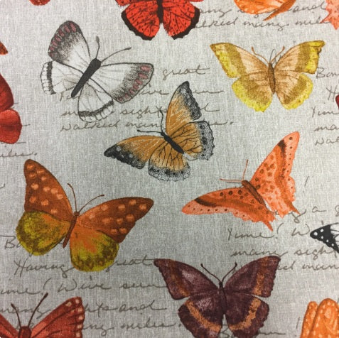 Large Tote Bag – Orange Butterfly