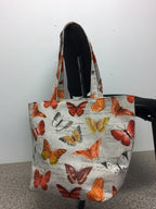 Large Tote Bag – Orange Butterfly