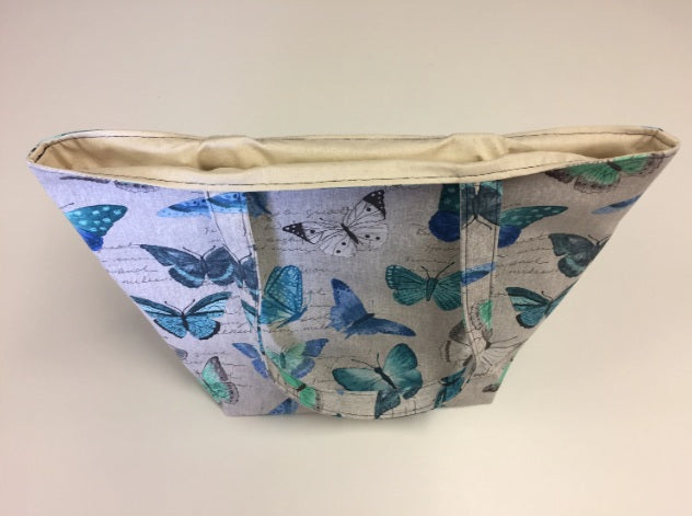 Large Tote Bag – Blue Butterfly