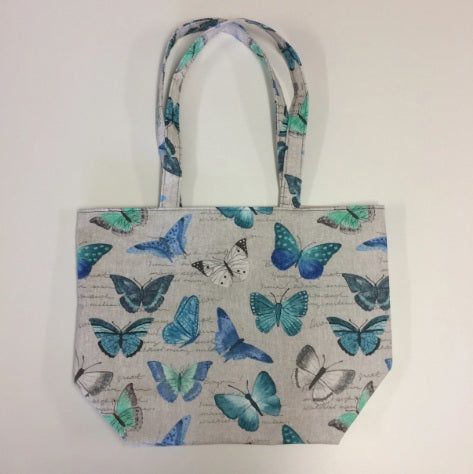 Large Tote Bag – Blue Butterfly